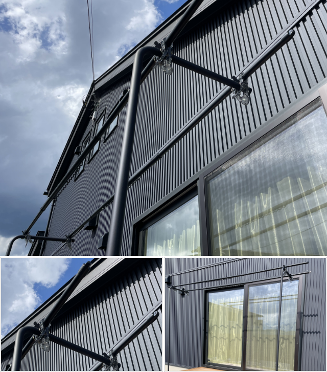 屋外物干し台 スリムポール