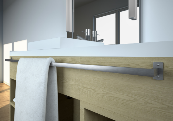 バスタオル掛け