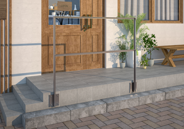 ハウジング手摺の写真